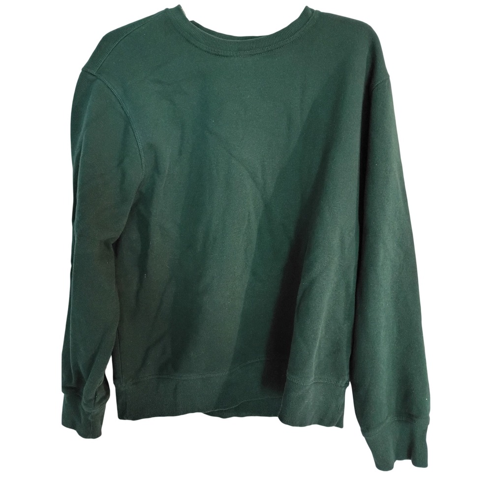 Amazon Essentials Mens Crewneck Sweatshirt Forest Green Fleece Pullover Large